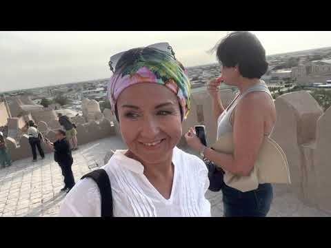 Видео: Цитадель Куня Арк.  Вид на Хиву со смотровой площадки