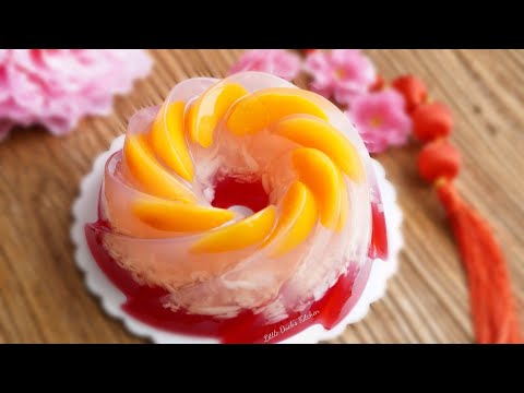 Видео: Красивый желейный торт ❤ (Beautiful Jelly Cake Recipe)  #littleduckkitchen