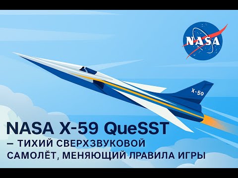 Видео: NASA X-59 QueSST — Тихий Сверхзвуковой Самолёт, Меняющий Правила Игры
