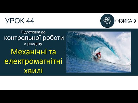 Видео: Фізика 9. Підготовка до контрольної роботи  з розділу «Механічні та електромагнітні хвилі»