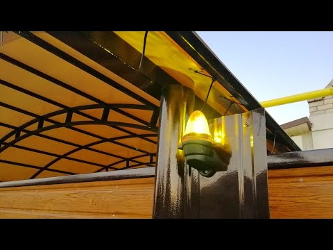 Видео: Установка сигнальной лампы на откатные ворота