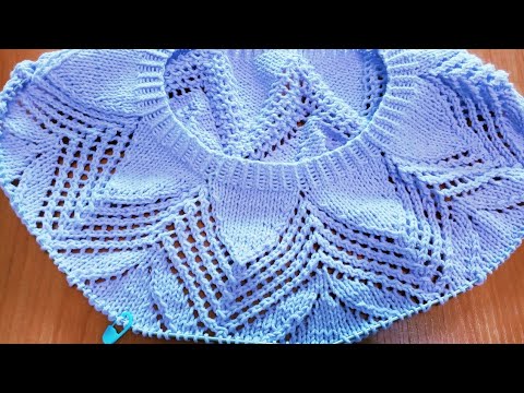 Видео: МК по вязанию круглой кокетки, 2 часть