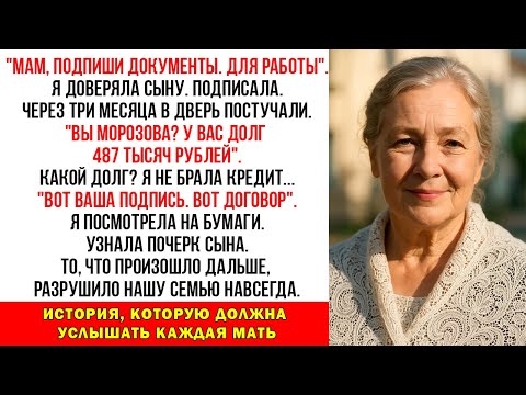 Видео: Сын взял кредит на МОЁ имя: "Ты же не откажешь!" Коллекторы пришли. Я написала заявление в полицию..