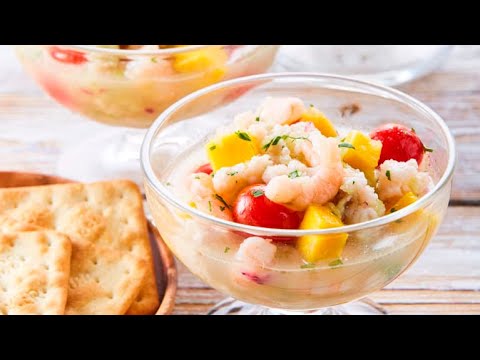 Видео: СЕВИЧЕ сразу 3 рецепта! Севиче из лосося, скумбрии и креветок