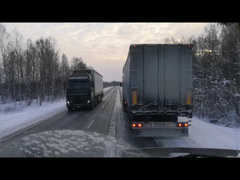 Видео: Volvo VNL!!!! Красноярск,, Тайшет!!!!! выгрузка!!!!