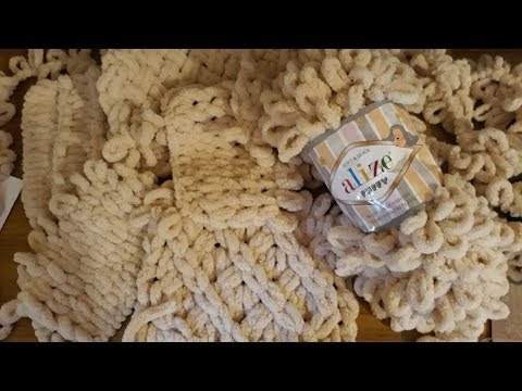 Видео: 7 УЗОРОВ из пряжи Alize puffy. 7 patterns of yarn Alize puffy.