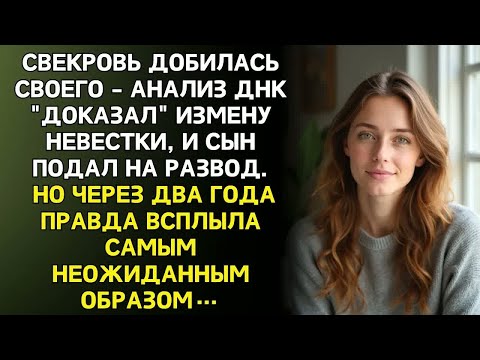 Видео: СВЕКРОВЬ РАЗРУШИЛА БРАК ДНК-ТЕСТОМ. Но случайная встреча с лаборантом вскрыла настоящую правду.
