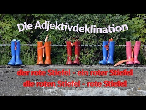 Видео: Склонение на прилагателните на немски език/ Die Adjektivdeklination (A2, B1, B2)