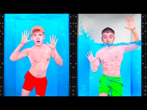 Видео: Кто Последний Покинет ВОДНЫЙ БОКС Челлендж !