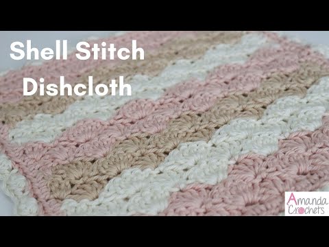Видео: Кухонное полотенце с вышивкой «ракушкой» (серия кухонных полотенец)