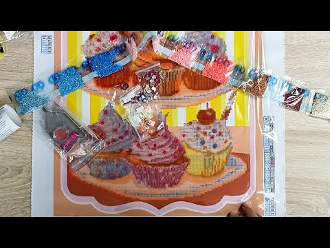 Видео: Алмазная мозаика. Распаковка 2часть.