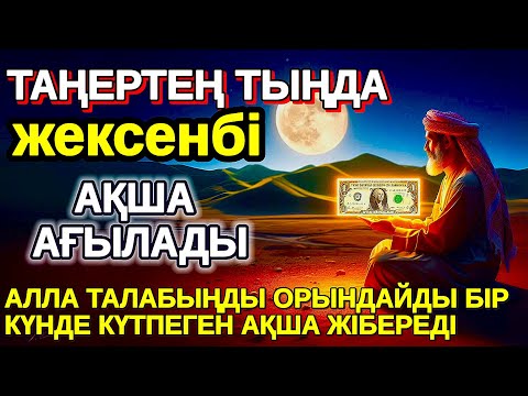 Видео: Тыңда Өте күшті дұға жексенбі, Алла бір күнде ойламаған ақша байлық жібереді, Қарыздан Құтылып