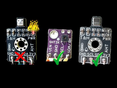 Видео: Сравнение AHT30 и SHT31, испытание в поле! #эксперимент