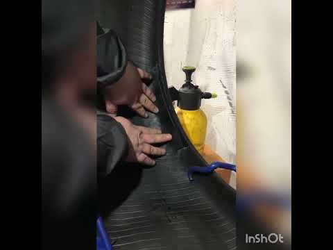 Видео: Ремонт "бокового-плечевого" пореза шин. RunFlat.