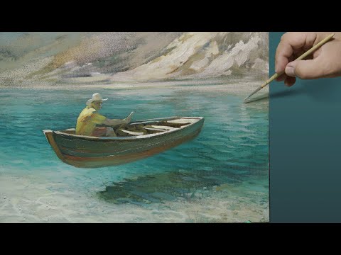 Видео: Живопись маслом: "Летающая лодка" | Oil painting: "Flying boat"