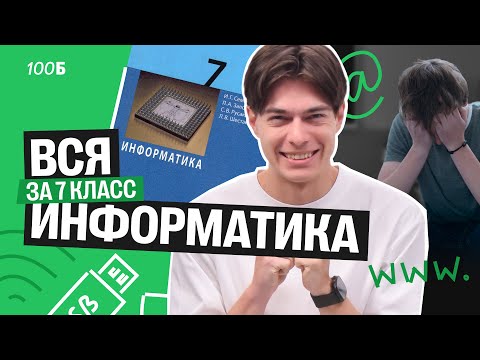 Видео: Повторяем весь 7 класс по информатике | 100балльный репетитор | Илья Сагалов