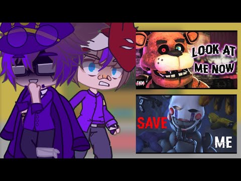 Видео: Afton family react to fnaf song/Реакция семьи Афтонов на песни Фнаф