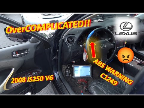 Видео: АБСОЛЮТНО СВЕРХСЛОЖНО!! (Lexus IS250 2008: ABS C1249 — НЕИСПРАВНОСТЬ цепи выключателя «стоп»)