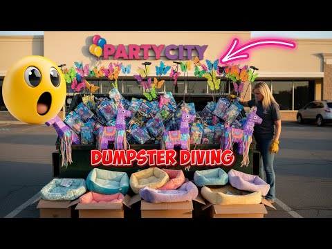 Видео: Грандиозные находки из мусорных контейнеров в розничных магазинах! Вперёд!