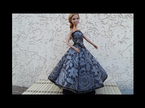 Видео: Наряд для барби: лиф и юбка-трубы. МК.