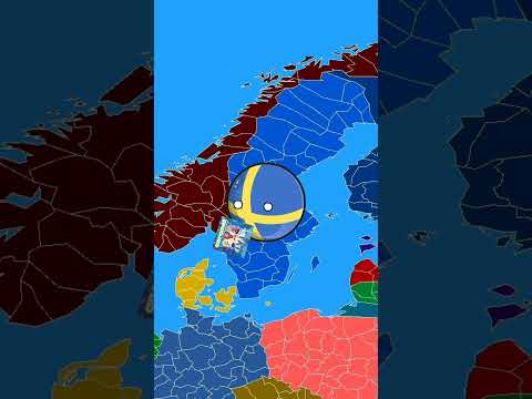 Видео: Швеция танцует #countryballs #анимация #швеция