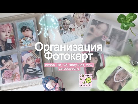 Видео: Организация Фотокарт 🦭ིྀ zerobaseone, ive,  stray kids, illit, xlov | storing photocards.°‧