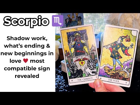 Видео: Таро «Тени Скорпиона» 🌑 Что заканчивается в любви и ваше новое начало + Самый совместимый знак 💖