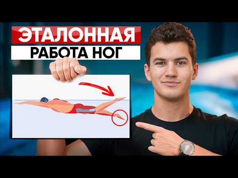 Видео: Секрет сильных и лёгких ног в кроле. Эталонная техника ног в плавании кролем