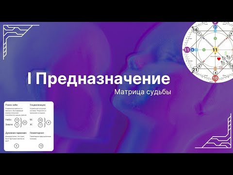 Видео: Предназначение Матрица Судьбы . Часть 1