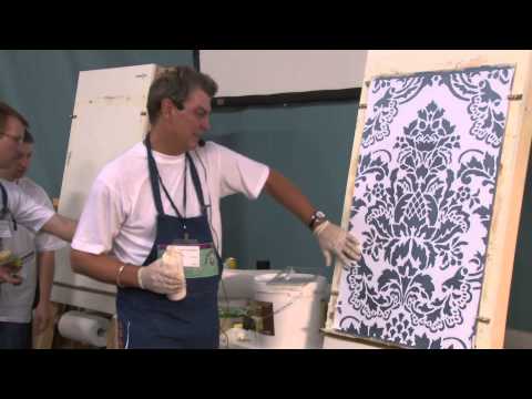 Видео: Многослойный трафарет, работа поталью.mp4