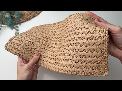 Видео: Все ищут этот плотный узор крючком для сумок и ковров. Подробно и просто.