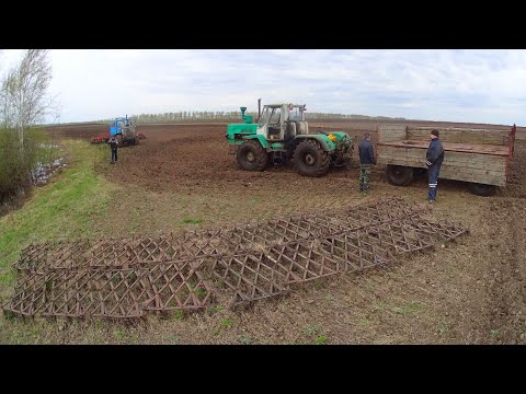 Видео: Работаю на Т-150К "Гене" и на ХТЗ-17221 "Горыныче" в один день.