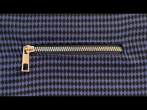 Видео: МК прорезной карман на молнии