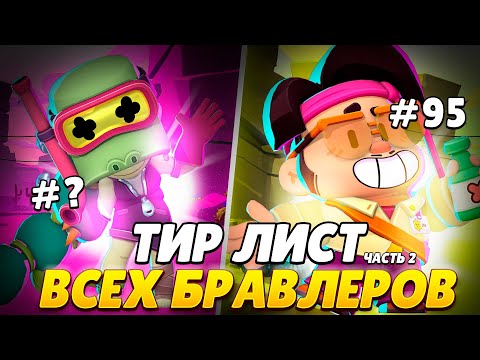 Видео: ТИР ЛИСТ ВСЕХ БРАВЛЕРОВ ЧАСТЬ 2|ТЫ ЖДАЛ ЭТОГО🔥