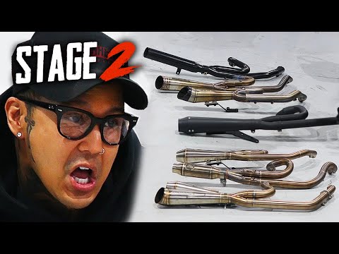 Видео: Сравнение звука и мощности выхлопа Harley-Davidson (этап 2)