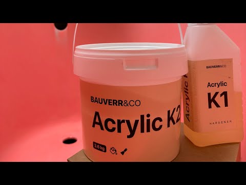 Видео: Короткая инструкция по нанесению наливного покрытия Bauverr&co standard с более жидкой консистенцией