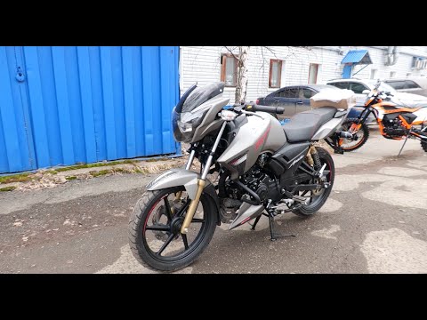 Видео: Индийский мотоцикл TVS APACHE 180. В продаже. Обзор.