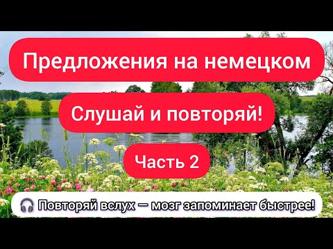 Видео: Немецкий язык шаг за шагом. Уровень B1. Предложения на немецком с переводом. Часть 2
