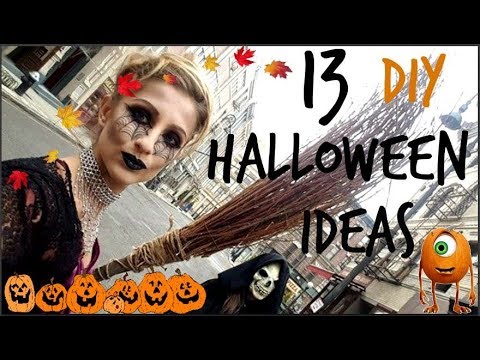 Видео: 13 DIY Halloween Ideas/Asya Eneva/13 Идеи За Хелоуин - Грим и Визии/Ася Енева