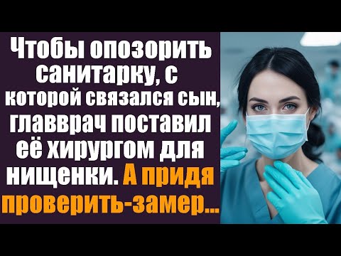 Видео: Чтобы опозорить санитарку, главврач назначил её оперировать безнадёжную пациентку.