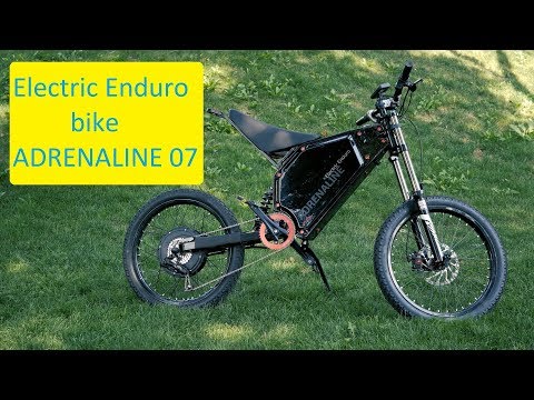 Видео: Мощный электровелосипед 250км 75км/ч. Как мотоцикл. Enduro bike Adrenaline07