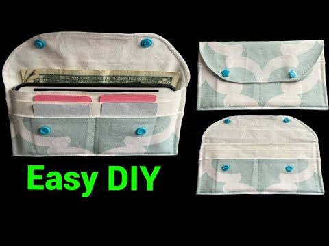 Видео: Вам захочется сделать это прямо сейчас после просмотра этого видео/простого урока по шитью кошелька