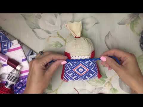 Видео: Кукла-Крупеничка(Зерновушка) Мастер класс.