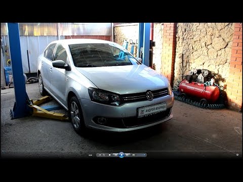 Видео: Замена прокладки передней крышки двигателя на Volkswagen POLO 1,6 Фольксваген Поло 2011 года  1часть
