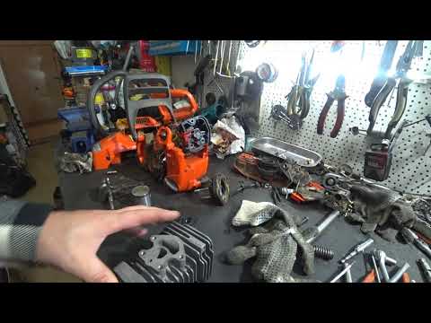 Видео: Замена поршневой Хускварна 236 она же 240