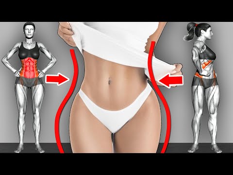 Видео: Быстрая тренировка пресса стоя для линии пресса, тонкой талии и плоского живота