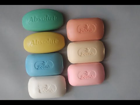 Видео: ASMR/ Soap/ Cutting dry/ Мыло/ Весна