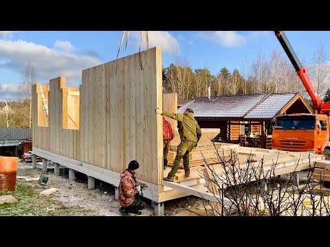 Видео: Строительство дома из больших деревянных панелей | Пошаговое руководство