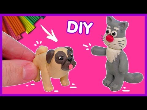 Видео: МОПС - Лепим собакутиз пластилина | Видео Лепка