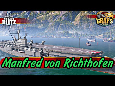 Видео: Manfred von Richthofen - слишком много кнопок. WoWS BLITZ.